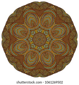 Vector illustration with abstract rosette. Illustration 10 version