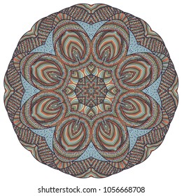 Vector illustration with abstract rosette. Illustration 8 version