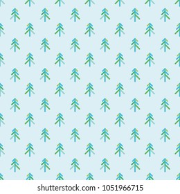 vector illustration abstract seamless christmas tree pattern