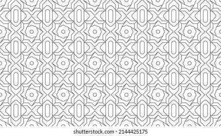 Vector illustration of abstract seamless geometric islamic wallpaper pattern for your design
