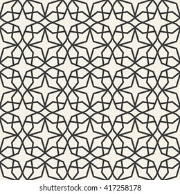Vector illustration of abstract seamless geometric islamic wallpaper pattern for your design