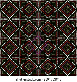 Abstrakte Vektorgrafik nahtlose Kat-Dekorationsmuster, aktiver Hintergrund, Batik-Muster, Textilindustrie. oder Tapete auf isoliertem Hintergrund