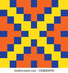 Vector Illustration of Abstract Seamless Pattern in Mehndi Style. Tiles background Seamless abstract mosaic pattern