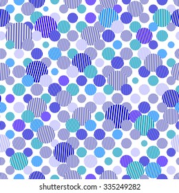 Vector illustration. Abstract seamless pattern. Polka dot