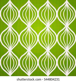 Vector illustration abstract seamless pattern. Repeating retro pattern made in green tones