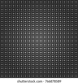 Vector illustration. Abstract seamless pattern consisting of gray, black and white tiles.