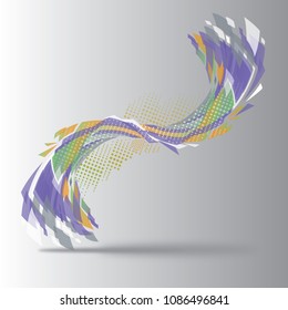 Vector illustration of Abstract Shape 03