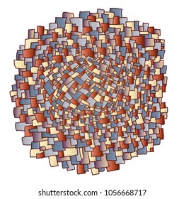 Vector illustration with abstract shape. Illustration 10 version