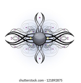 Vector illustration with abstract shape