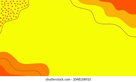 Vector Illustration Abstract Shape Background with Natural and Organic shapes. Autumn Background for Banner, Poster, Wallpaper.