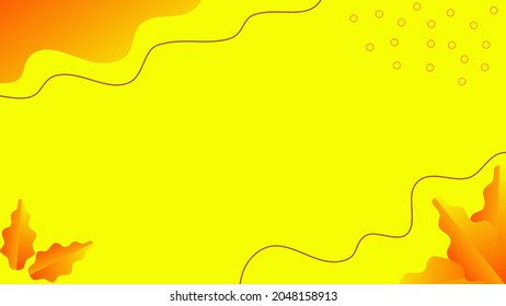 Vector Illustration Abstract Shape Background with Natural and Organic shapes. Autumn Background for Banner, Poster, Wallpaper.
