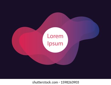 vector illustration abstract shape. colorful creative fram for advertising text, with the effect of imposing. modern graphical design business cards, invitations, gift cards, flyers ,brochures