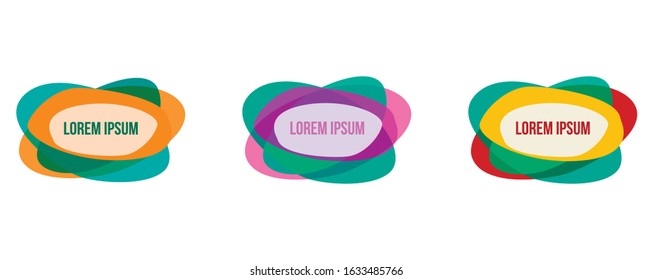 Vector illustration abstract shape. Colorful template concept for web banners and printed materials. can be used for flyers, banners, business cards, advertising text