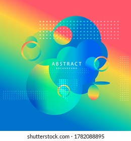 Vector illustration abstract shape. Colorful creative frames for advertising text, with the effect of imposing. Modern graphic design business cards, invitations, gift cards, flyers ,brochures