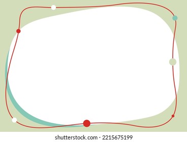 Vector illustration abstract shape. colorful creative frame for advertising text, with the effect of imposing. Modern graphical design business card, invitation, gift card, flyer, brochure. Circles
