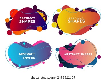 Vector illustration abstract shape. colorful creative frames for advertising text, with the effect of imposing. modern graphical design business cards, invitations, gift cards, flyers ,brochures.