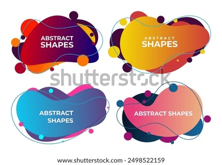 Vector illustration abstract shape. colorful creative frames for advertising text, with the effect of imposing. modern graphical design business cards, invitations, gift cards, flyers ,brochures.