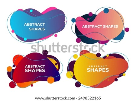 Vector illustration abstract shape. colorful creative frames for advertising text, with the effect of imposing. modern graphical design business cards, invitations, gift cards, flyers ,brochures.