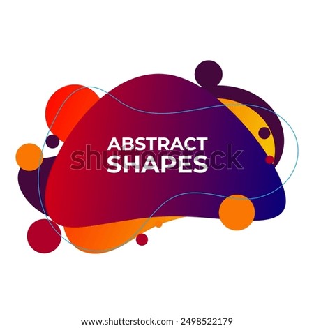 Vector illustration abstract shape. colorful creative frames for advertising text, with the effect of imposing. modern graphical design business cards, invitations, gift cards, flyers ,brochures.