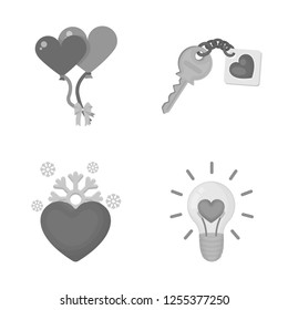 Vector illustration of abstract and shape symbol. Collection of abstract and love stock symbol for web.