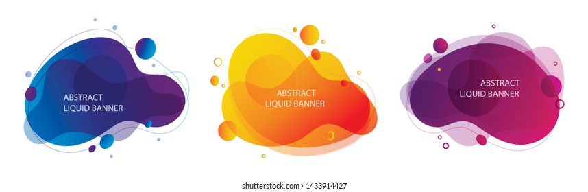 Vector illustration of abstract shapes banner.