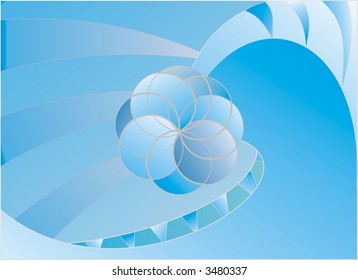 Vector illustration of abstract shapes . Suitable for background