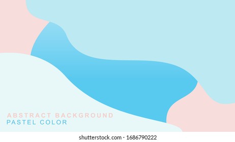 Vektorillustration-Illustration abstrakter Formen mit Pastellfarben