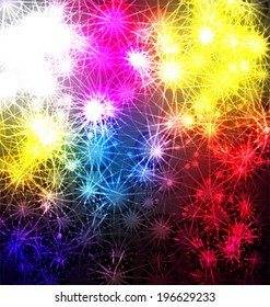 Vector illustration of  abstract shining stars