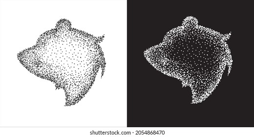 Vector Illustration of Abstract Sketch Bear Animal in Isolated Background. Graphic Design Elements for Templates, Poster and More.