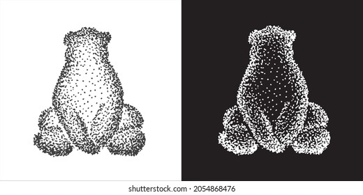 Vector Illustration of Abstract Sketch Bear Animal in Isolated Background. Graphic Design Elements for Templates, Poster and More.