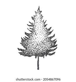 Vector Illustration of Abstract Sketch Trees in Isolated Background. Graphic Design Elements for Templates, Poster and More.