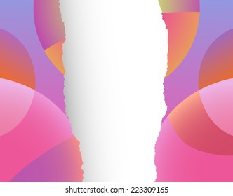 Vector Illustration of Abstract Soft Colored Background Modern Template Design with Torn Paper