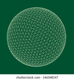 Vector illustration of an abstract sphere.