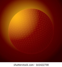Vector illustration of an abstract sphere.