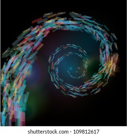 Vector illustration of an abstract spiral background.