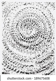 Vector illustration of abstract spiral distorted grunge background.