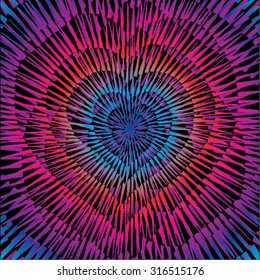 Vector illustration of abstract spiral distorted grunge heart background. Hand drawn image. Pulse, heartbeat, love, passion, life. 