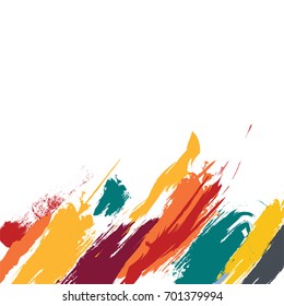 vector illustration of abstract splatter color background