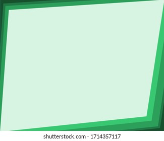 Vector illustration, abstract, square, edges, color, green tones