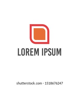 vector illustration abstract square icon logo simple design