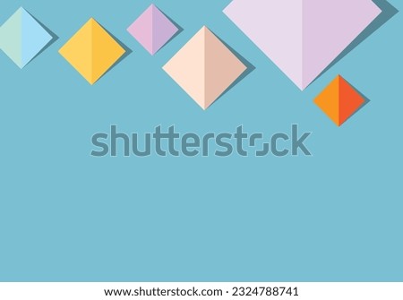 Vector illustration abstract square pastel color background. Dynamic shape combination patterns wallpaper for business presentation, banner, cover, flyer, brochure, and poster. Calmly and cheerfull