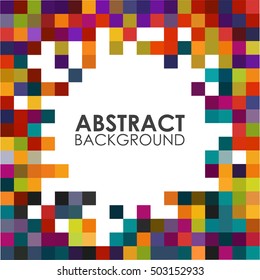 Vector Illustration of abstract squares. Background design for poster, flyer, cover, brochure.