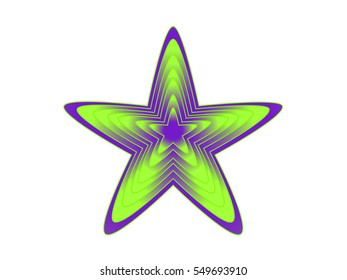 Vector illustration of abstract star for your logo element or other design 