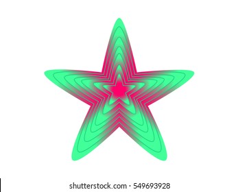 Vector illustration of abstract star for your logo element or other design 