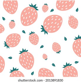Vector illustration abstract still life of fruits in pastel colors. Collection of contemporary art. Vector set of fruits strawberry  date media, posters, postcards.