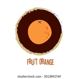 Ilustración vectorial, vida residual abstracta de frutos en colores pastel. Colección de arte contemporáneo. Conjunto vectorial de frutos de los medios de dátiles, afiches, postales.