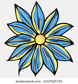 Ilustración vectorial vida de las flores abstracta en colores pastel. Colección de arte contemporáneo.