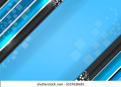 Vector illustration of Abstract Stripes Background with squares for business banner, poster, cover and advertising web design