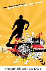 Vector illustration of abstract style background