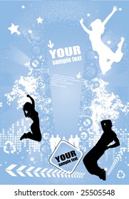 Vector illustration of abstract style background